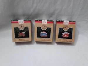 Juego de 3 trenes locomotora Hallmark Keepsake Ornament Claus Co. R. 1991 - Imagen 1 de 10
