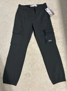 NWT Boy’s Levi’s Dark Gray Jogger Cargo Pants - Size Medium 10/12 - Picture 1 of 6