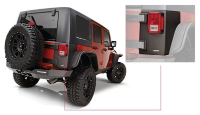 Bushwacker se adapta a 07-18 Jeep Wrangler Trail Armor esquinas traseras - negro 14010 Foto 1 de 4