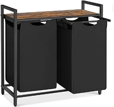 Laundry Clothes Hamper Organizer Sorter Basket with Pull-Out and Removable Bag - Image 1 of 4