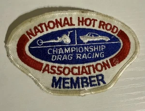 Original Vintage NOS NHRA Drag Racing Member Jacket Patch ~4.75x2.75” (3Z) - Foto 1 di 2