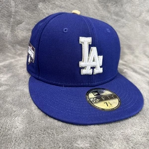 New Era LA Dodgers Hat 59Fifty 7 1/4 Champs 2020 Patch Los Angeles Blue Cap - Picture 1 of 12