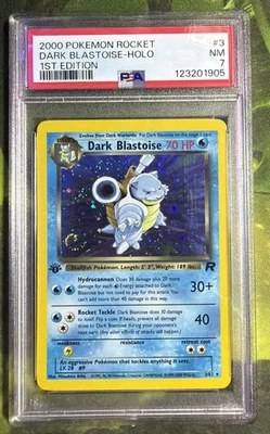1st Edition Dark Blastoise Holo 3/82 - Team Rocket - PSA 7 NM - Image 1 of 4