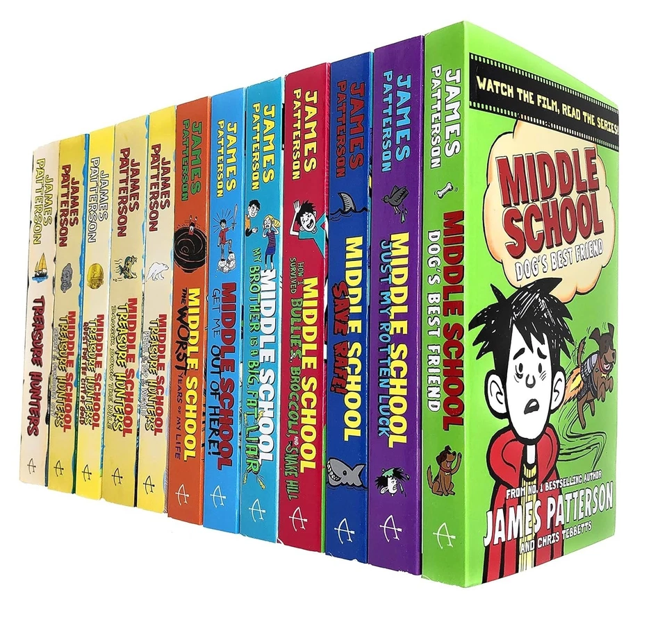 James Patterson Middle School & Treasure Hunters Collection 13 Books Set - Image 1 of 1