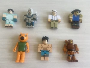 ROBLOX Figures x 7 Crazy Diamond Piggy Foxy Dungeon Quest Mining Inc. Alan - Picture 1 of 17