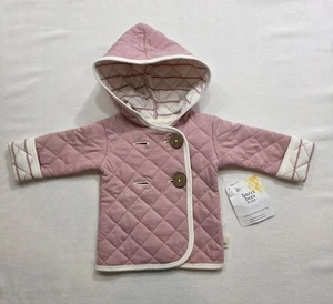 Abrigo acolchado rosa recién nacido Burt's Bees bebé niña. Algodón orgánico. Talla NB. - Imagen 1 de 8