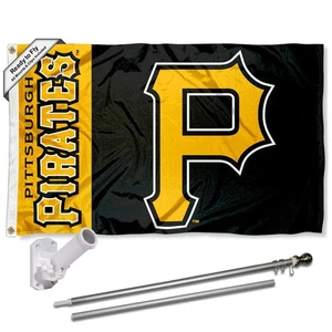 Pittsburgh Pirates Flag Pole and Bracket Kit - Picture 1 of 6