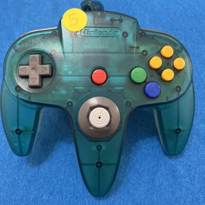 Mando Oficial Nintendo 64 OEM N64 Color Verde Transparente Stick 9/10 Probado - Imagen 1 de 15