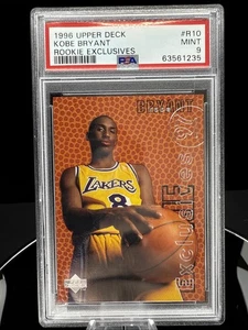 1996 Upper Deck Rookie Exclusives #R10 Kobe Bryant Rookie PSA 9 Mint - Picture 1 of 2