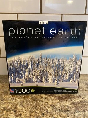 Planet Earth 2007 Bosque Boreal en Nieve Puzzle 1000 piezas, BBC Nuevo!! Foto 1 de 2