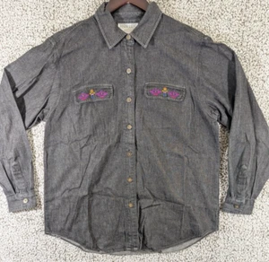 Camicia donna vintage Pendleton taglia 10 western bottoni knockabouts ricamata - Foto 1 di 9