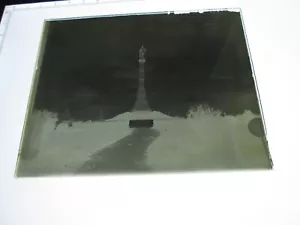 (1) LATE 1800s GLASS NEGATIVE. "NEW ORLEANS, LA., MONUMENT IN CEMETERY" - Picture 1 of 2