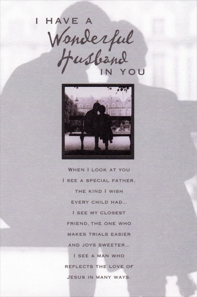 Tarjeta Religiosa de Pascua PARA ESPOSO, Versículo Bíblico Proverbios Buen Hombre por DíaPrimavera +✉ Foto 1 de 4