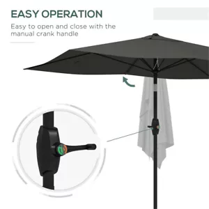 Beach Umbrella UV Outdoor Sunshade Waterproof Portable Beach Canopy - Picture 1 of 7