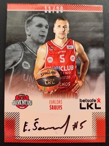 2023-24 H&C LKL Autogramm Juventus Utena #JUV-A02 Evaldas Saulys 11/20 - Bild 1 von 2