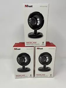 Trust Webcam mit LED-Leuchten Spotlight Pro integriertes Mikrofon x 3 UK neu - Bild 1 von 6