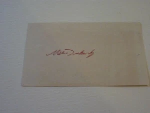 Moe Drabowsky AUTOGRAPHED 3X5 INDEX CARD DECEASED 2006 - Picture 1 of 1