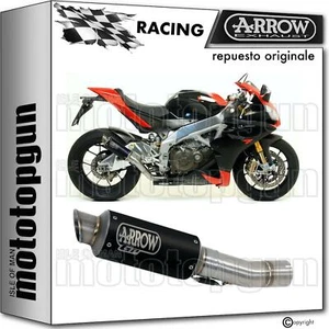 ARROW TUBO DE ESCAPE RACE GP2 NICHROM NEGRO APRILIA RSV-4 RSV4 2009 09 2010 10 - Imagen 1 de 3