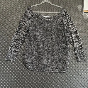 Jason Maxwell Gray Black Heather Scoop Neck Pullover Sweater Women's Size 1X - Picture 1 of 8