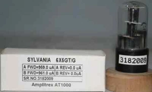 6X5GT/G Sylvania Green Print Made in U.S.A Amplitrex Tested - Picture 1 of 7