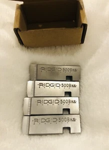 RIDGID 500B 48610 RH 5/8"-18 UNF HS Bolt Dies Set RIGHT HAND,531,532,541,542 - Picture 1 of 3