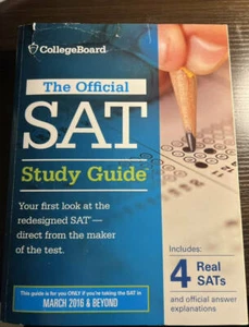 The OFficial SAT Study Guide March 2016 Cover Torn College Board - Picture 1 of 3