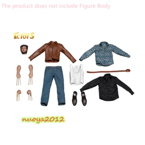 1:6 Wolverine Logan Man Head Hands Clothes For 12" Male Action Figure Body Toys