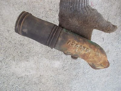 John Deere A tractor JD precleaner tube A2447R & rubber hose w/ clamp - Image 1 of 4