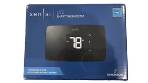 NEW Sensi Lite Smart Thermostat ST25U Black, Programmable, Wi-Fi, Works w/Alexa - Picture 1 of 6