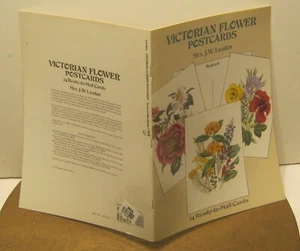 Victorian Flower Postcards by MRS J.W. LOUDEN Booklet w 24 Cards NEW!!! - Picture 1 of 3