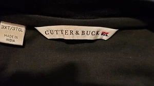 Cutter & Buck Mens Crew Neck Long Sleeve Black 3XT - Picture 1 of 9