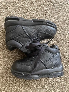 Nike Baby Black Air Max Goadome 311569-001 Waterproof Sneaker Shoes Size 5c - Picture 1 of 2