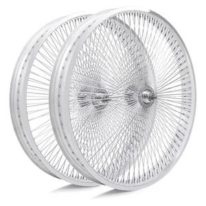 26"*3" 26"*4"x13Gx140H Aluminum Polish Fat Rims Wheel Set for Beach Cruiser Bike - Picture 1 of 14