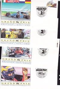 Australia 1989 Adelaide Grand Prix Set 4 First Day Covers APM 21780 - Bild 1 von 1