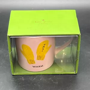 Kate Spade Lenox Pink Things We Love Warm Taxi Mittens Coffee Mug Cup 10oz NIB - Picture 1 of 3