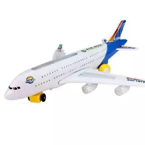 Toy Airplane Kids Electric Light & Music Airplane Airbus Bump Aeropla - Picture 1 of 12