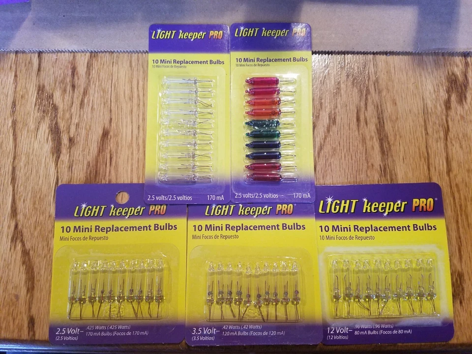 LIGHT KEEPER PRO 10 mini replacement bulbs per pack 2.5 3.5 12 V volt NEW! - Image 1 of 1