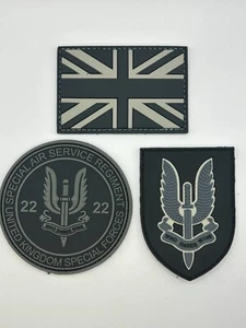 PARCHES REDONDOS DE PVC 3 PIEZAS UK CALL OF DUTY SAS "QUIÉN SE ATREVE GANA" - Imagen 1 de 1