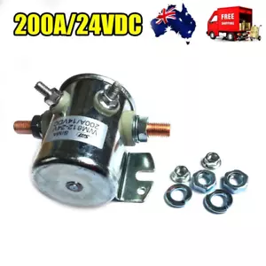 SOLENOID STARTER INTERMITTENT DUTY RELAY SWITCH 24V DC 200A UNIVERSAL MARINE AU - Bild 1 von 6