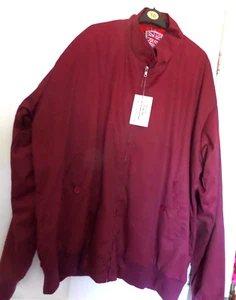 Man's Red Harrington Jacket Size 5XL - Picture 1 of 2