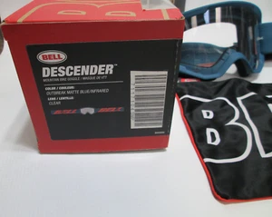 Neu im Karton NEU BELL Descender Outbreak matt blau/infrarot Mountainbike Brille - Bild 1 von 3