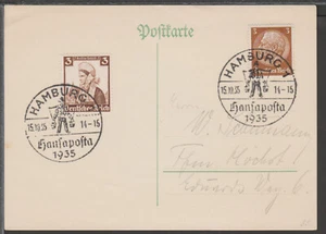 ✔️ GERMANIA 3. Reich WWII TIMBRO SPECIALE francobollo speciale CARTOLINA - Foto 1 di 1