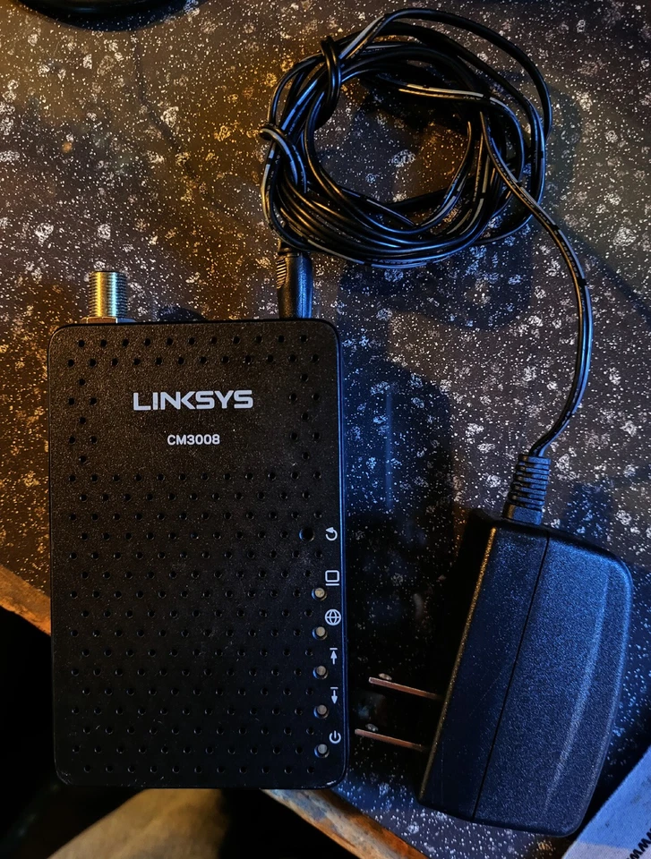 Linksys DOCSIS 3.0 CM3008 Cable Modem Works with Comcast Xfinity, Spectrum, Cox. - Image 1 of 1