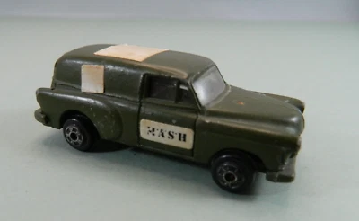 Ambulancia verde MASH Chevy Van Diecast Zylmex T439 hecha en Hong Kong de colección Foto 1 de 4