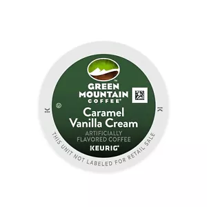 96/PACK - Green Mountain Coffee Caramel Vanilla Cream K-Cup Pods BULK PACKAGING - Picture 1 of 1