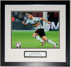 Eden Hazard handsigniert Weltmeisterschaft 11x14 Foto PSA DNA COA maßgeschneidert gerahmt & Platte - Bild 1 von 6