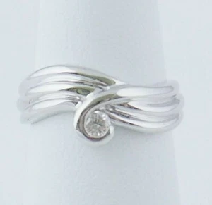 WR20 (A6) 14 Kt white gold 1/5 cttw Fashion ring - Picture 1 of 4