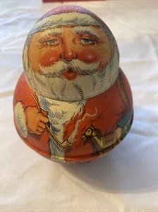 1980 Chen Industries Weihnachtsmann Blech-Roly Poly - 7" groß - Bild 1 von 5