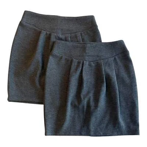 George Falda Escolar Paquete 3-4 Años Gris Niñas Jersey Forma Tulipán - Imagen 1 de 9