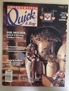 Cross Stitch Quick & and Easy Magazine April- May 1990 - Picture 1 of 1